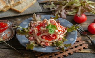 5 способов приготовить салат Красное море с крабовыми палочками