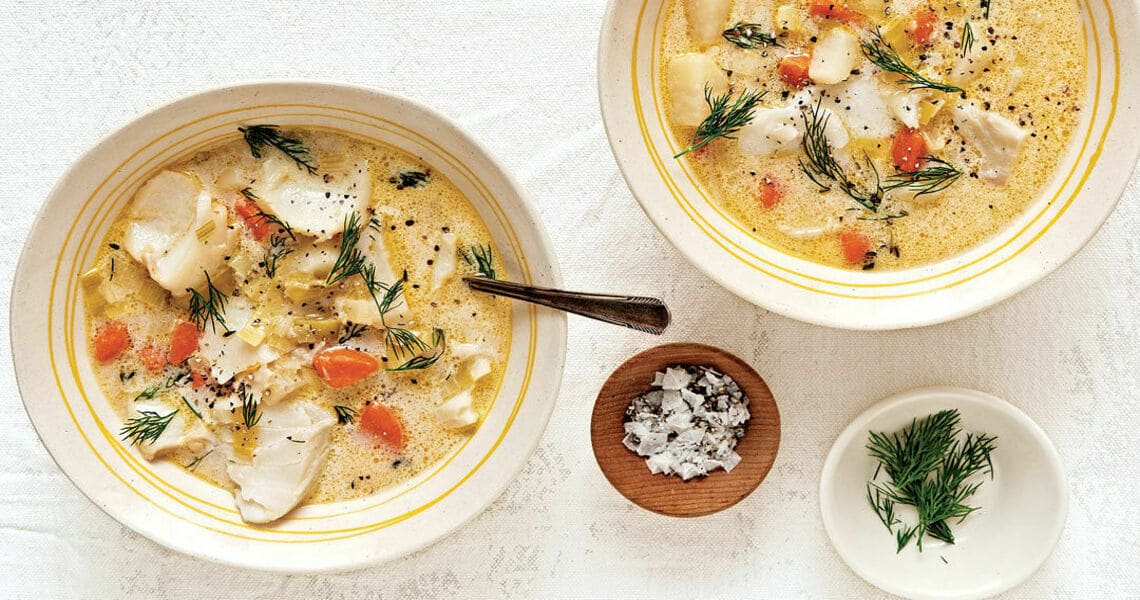 Рыбный суп из трески для всей семьи
