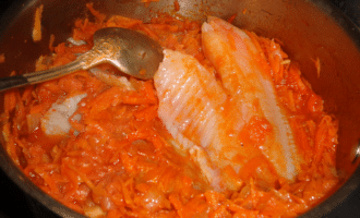 рыба в маринаде с морковью