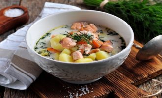 рыбный суп со сливками