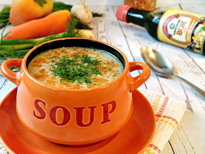 простой рыбный суп «Холостяк» с сардинами